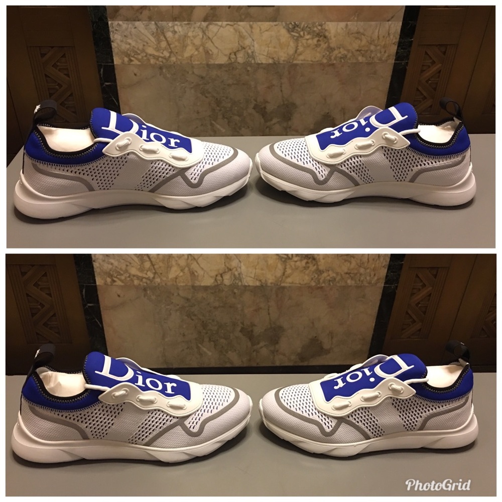 Dior B21 Neo Trainer In White&Blue Technical knit - Picture 5 of 8
